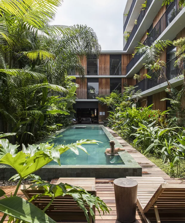 Villa Amazonia Hotel tropical courtyard